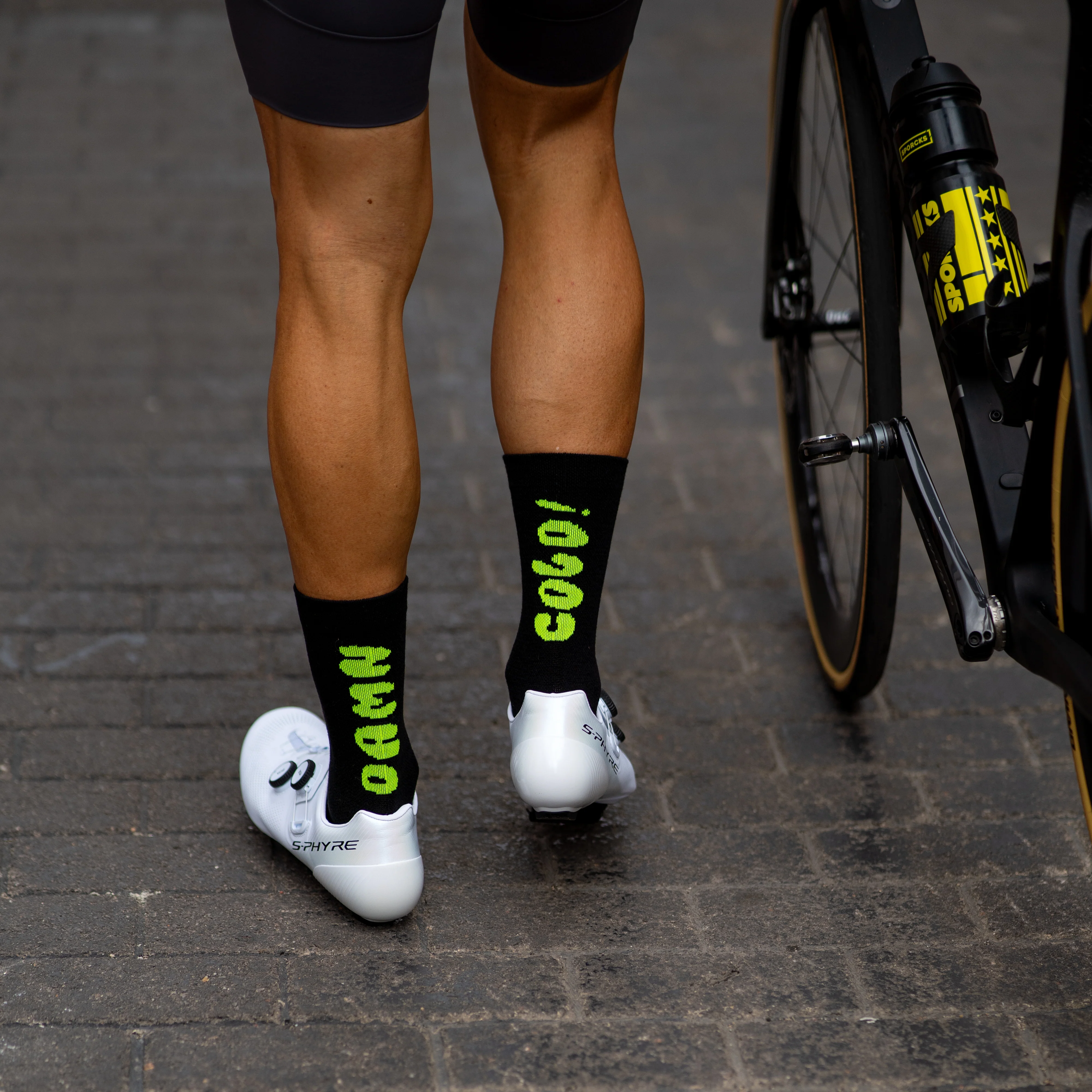 DAMN COLD BLACK - CALCETÍN CICLISMO LANA MERINO - Image 2