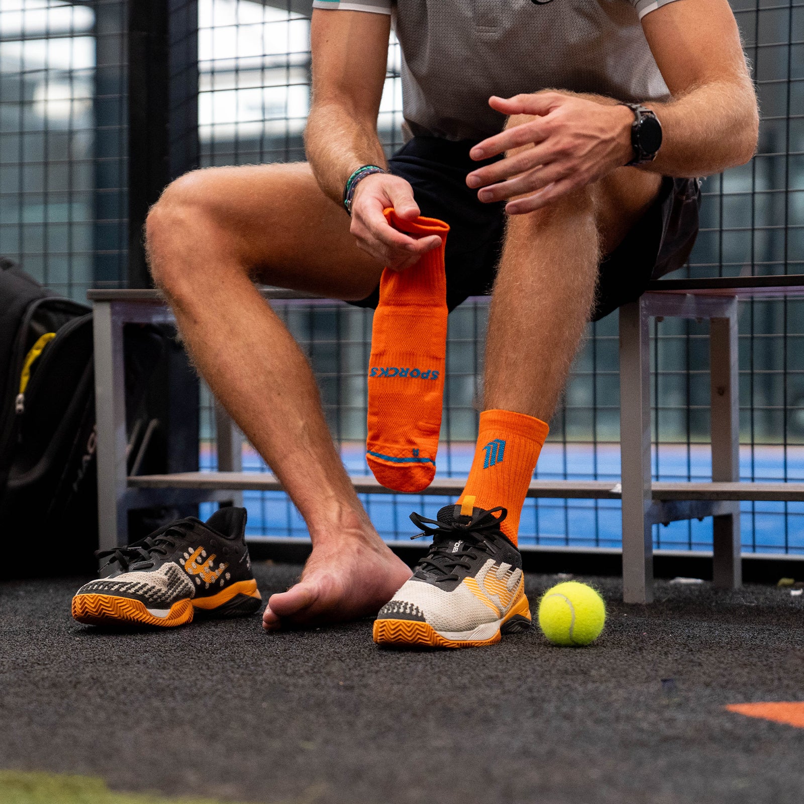 GAME SET ORANGE - CALCETÍN TENIS / PADEL - Image 2