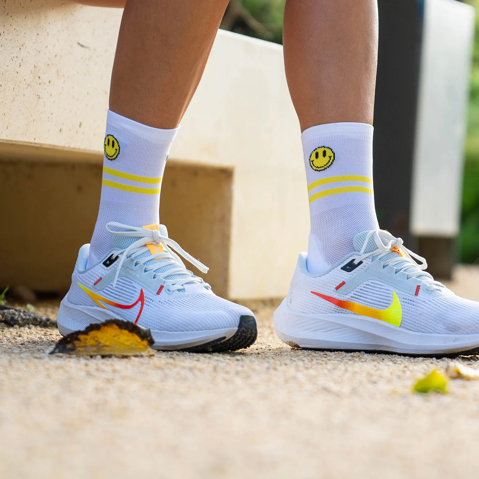 HAPPY RUN WHITE - CALCETÍN RUNNING PRO COMFORT - Image 2
