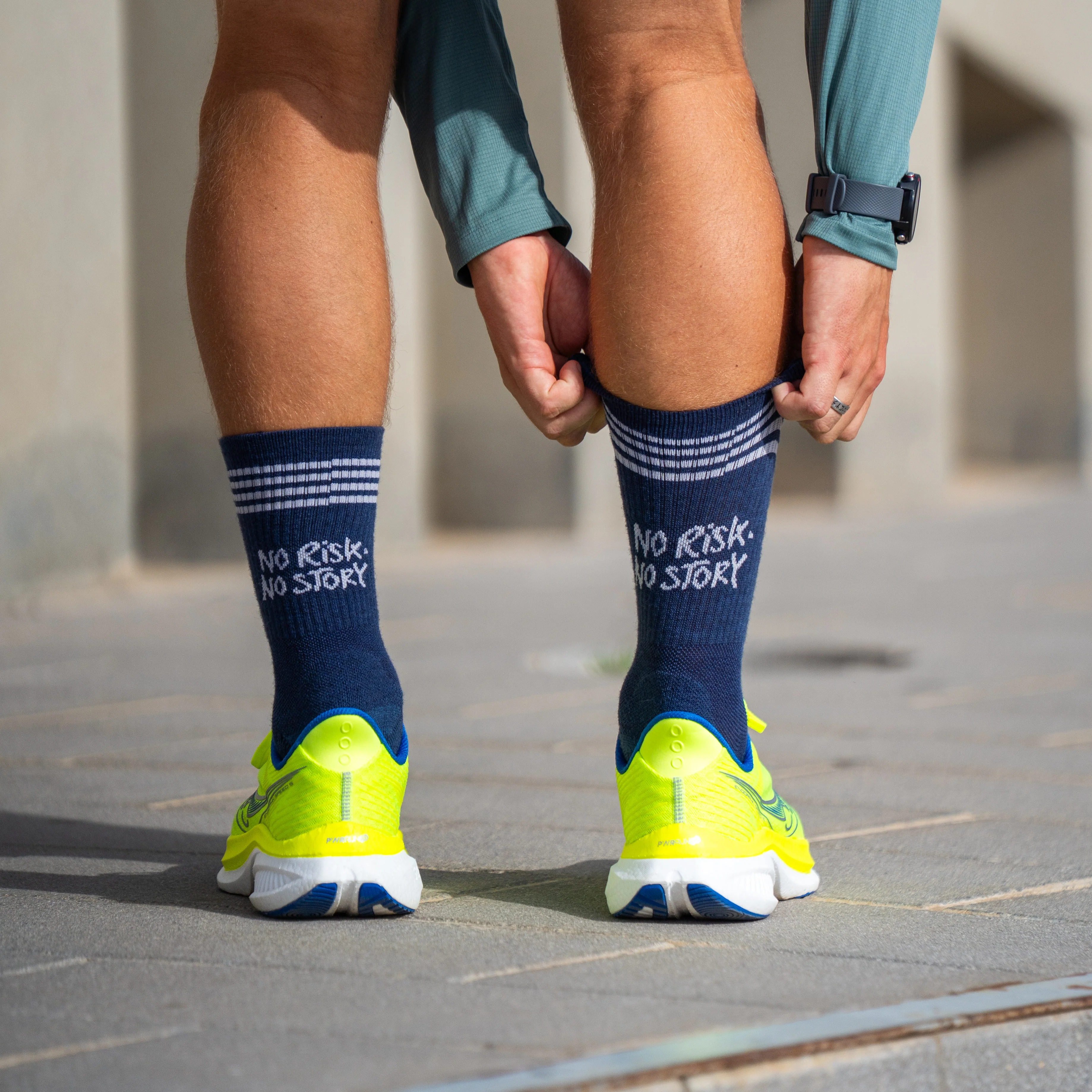 NO RISK BLUE - CALCETIN WINTER RUNNING - Image 2