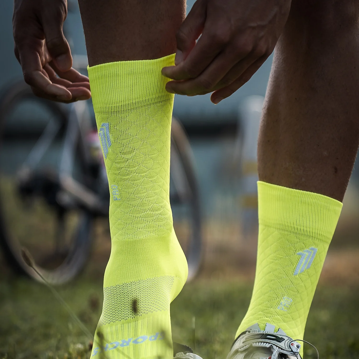 PRO ELITE YELLOW - CALCETÍN CICLISMO PRO - Image 2