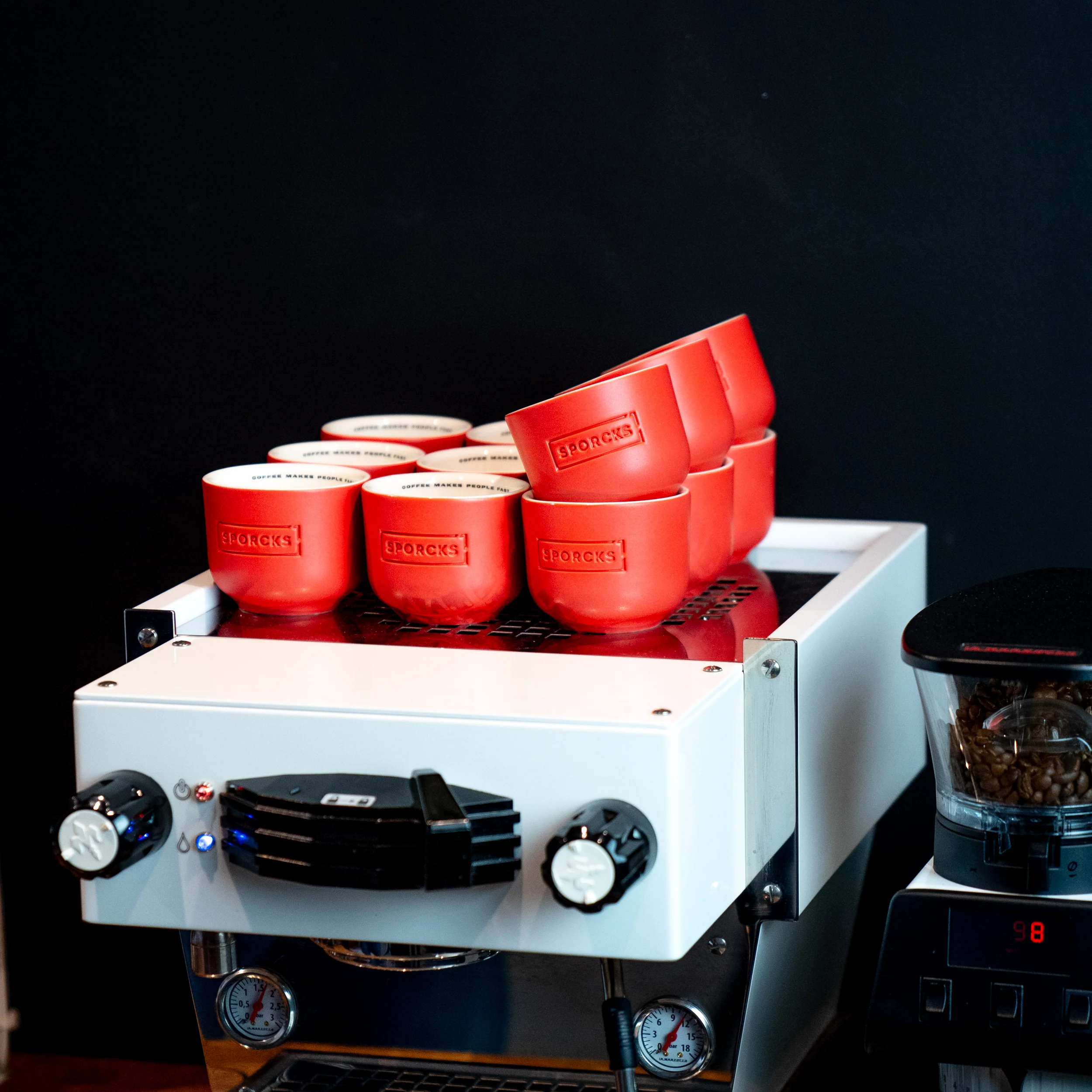 Taza Cappuccino Red - 200ml - Image 2